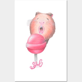 Chupa Chups and giunea pig Posters and Art